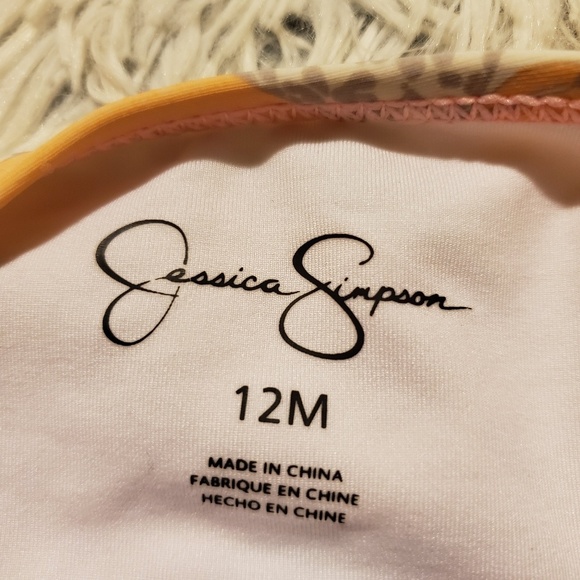 Girls Jessica Simpson Giraffe Keyhole Swimsuit 12M - Picture 5 of 5